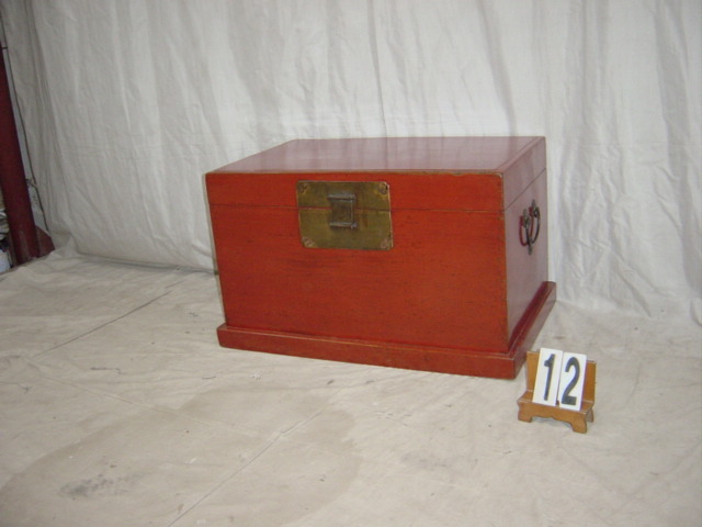 Red Lacquer Wedding Chest 12B